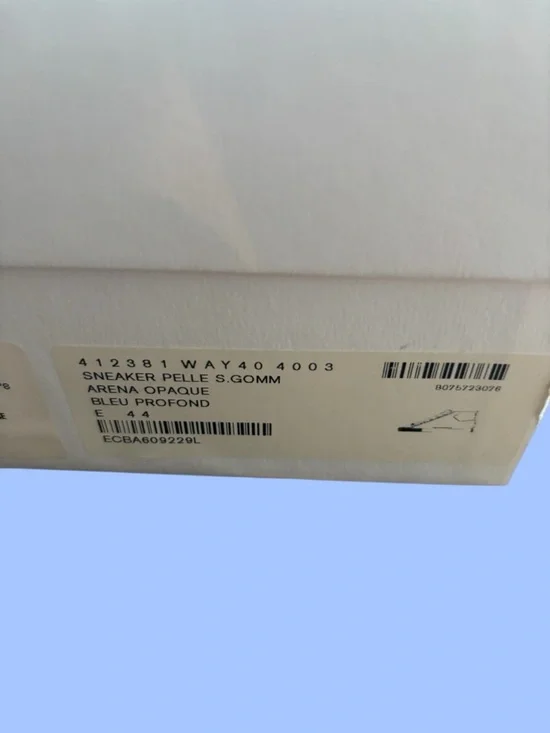 Balenciaga Arena High Top Sneakers Bleu Profond Size 44 (US 11) Full Set - Picture 10 of 12